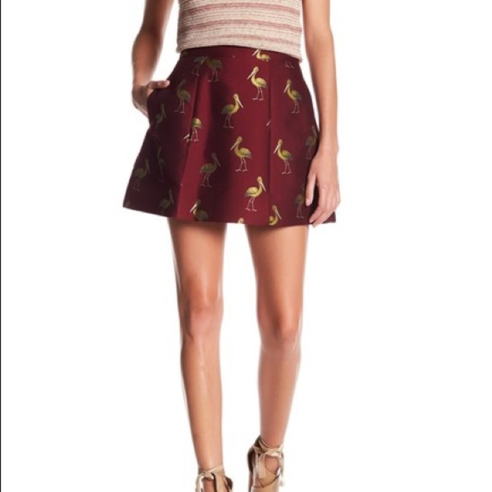 NWT Alice + Olivia printed a-line skirt never worn